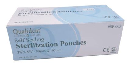 Self sealing sterilization pouches